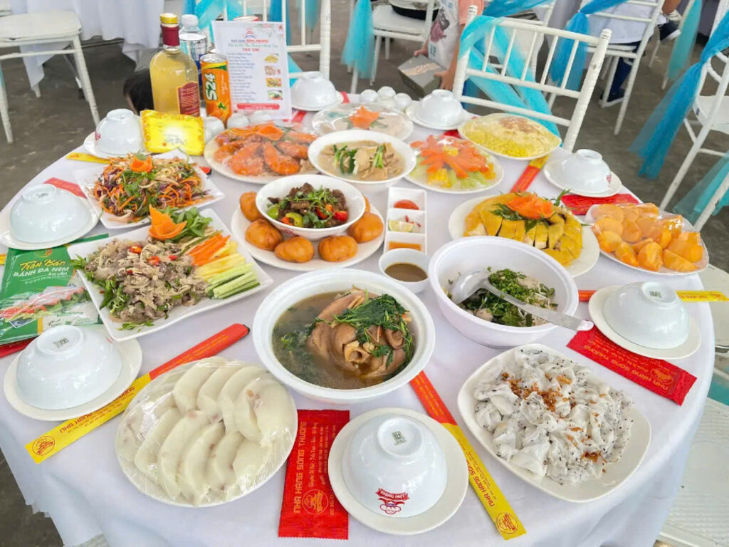Đặt tiệc thực đơn từ 800k đến 1 triệu tại Bắc Ninh