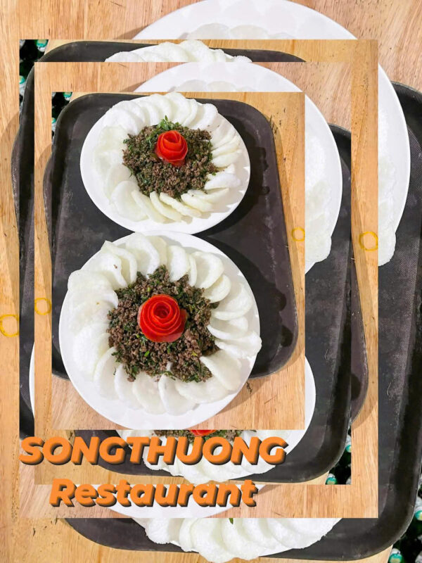 Chim câu súc bánh đa phồng tôm